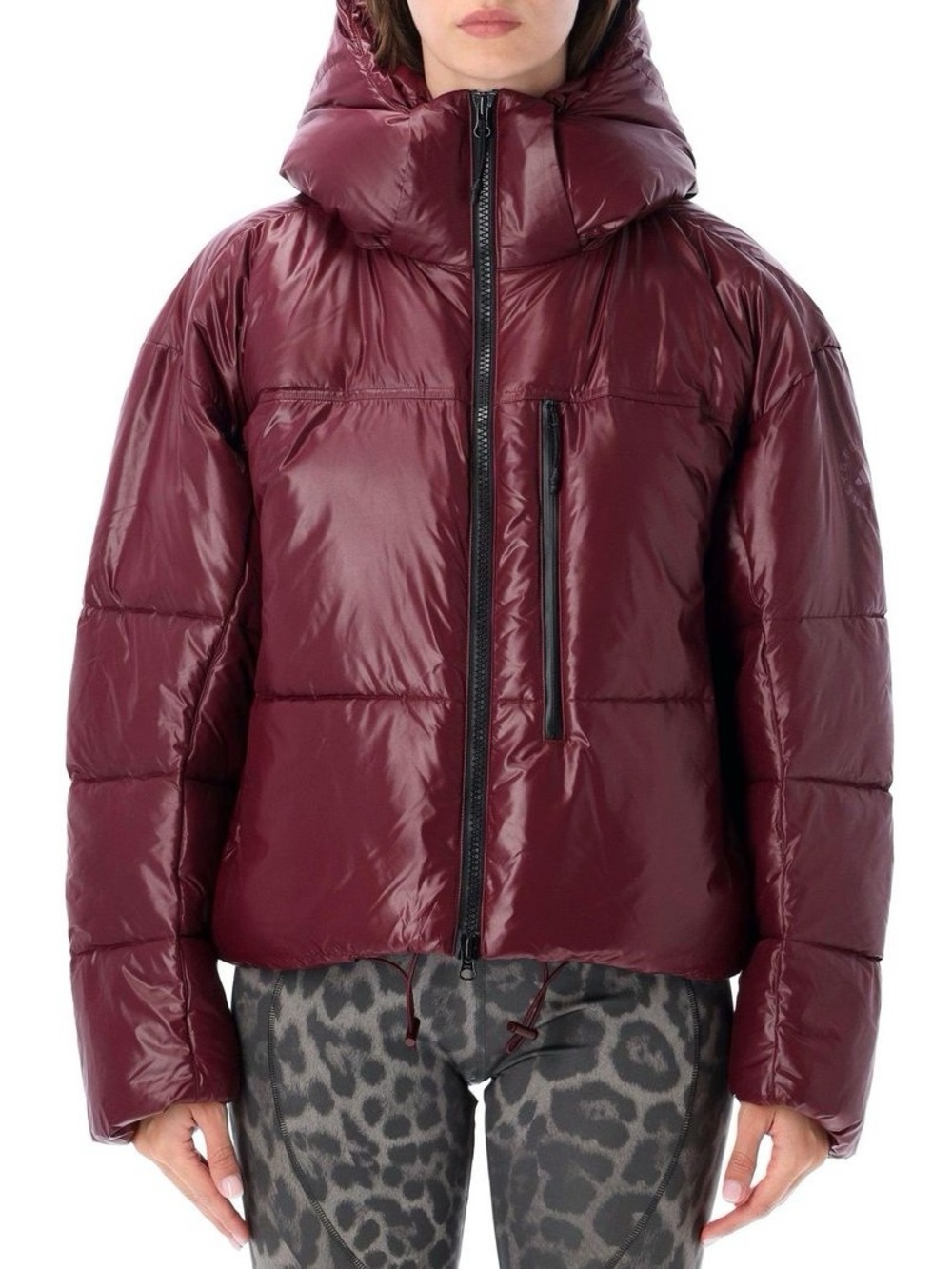 NWT✨ adidas by Stella McCartney TrueNature Short Puffer Jacket Burgundy XS